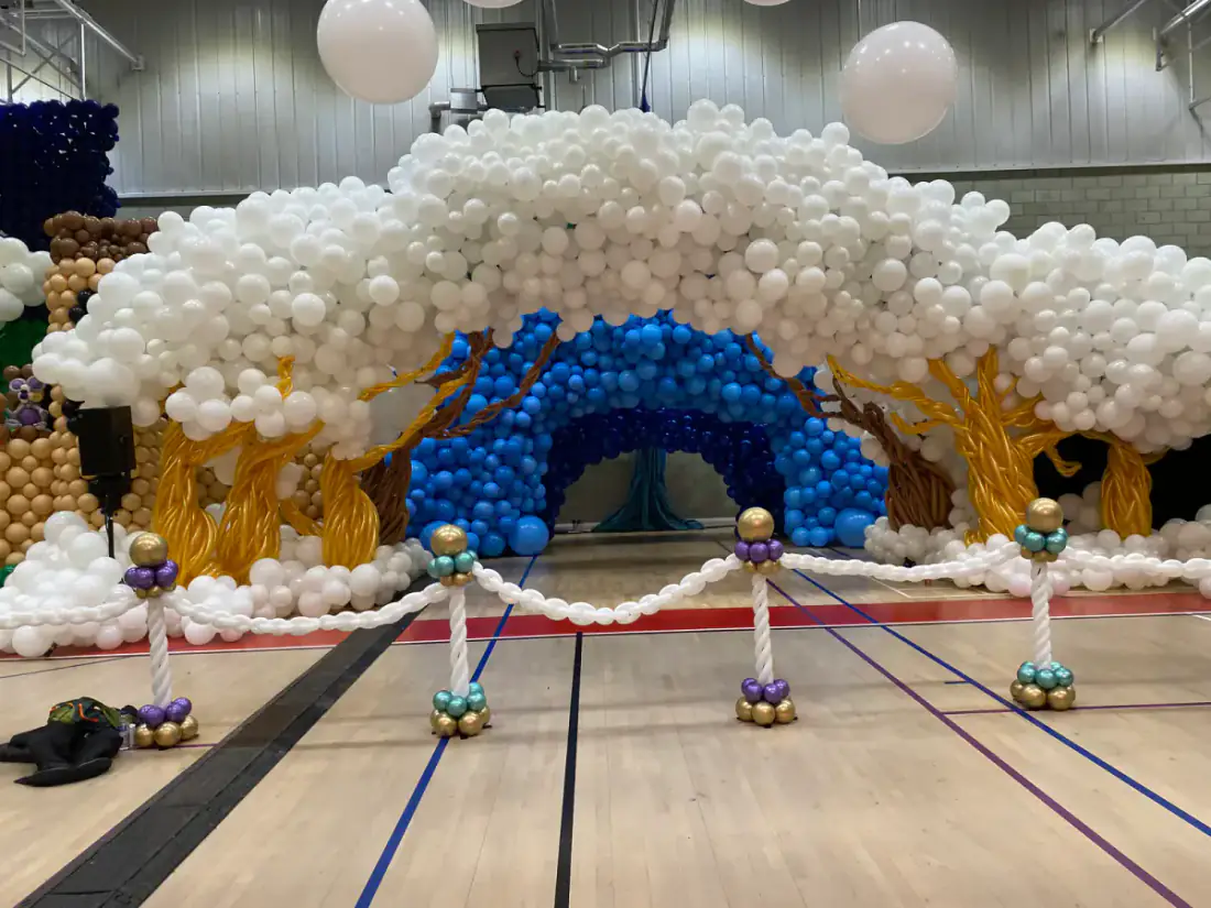 Finished Nutcracker balloon build for a children's charity production