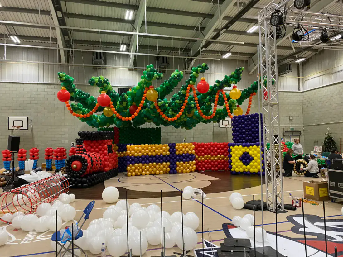 Large Nutcracker balloon soldier created for the charity production