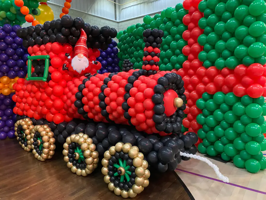 Character display from the Nutcracker Big Balloon Build installation